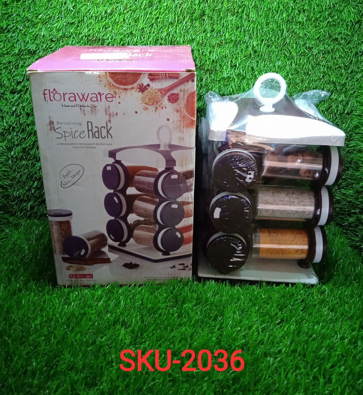 Food-grade plastic spice jars, 12 pieces in a brown box Food-grade plastic spice jars, 12 pieces in a brown box
